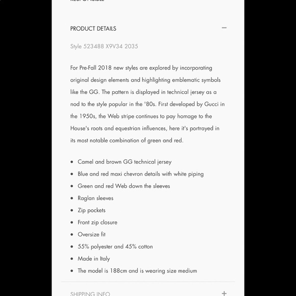 Gucci technical jersey track suit set - Picture 8 of 11